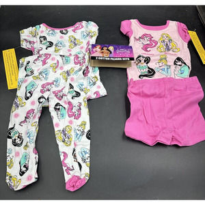 disney princess 2 cotton pajama set ame 24 month
